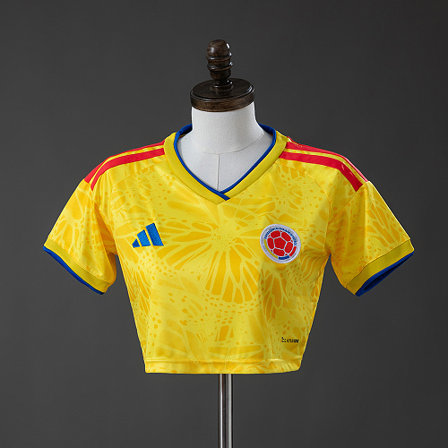 Colombia 2026 Titular Feminina Crop Top Style S-XXL