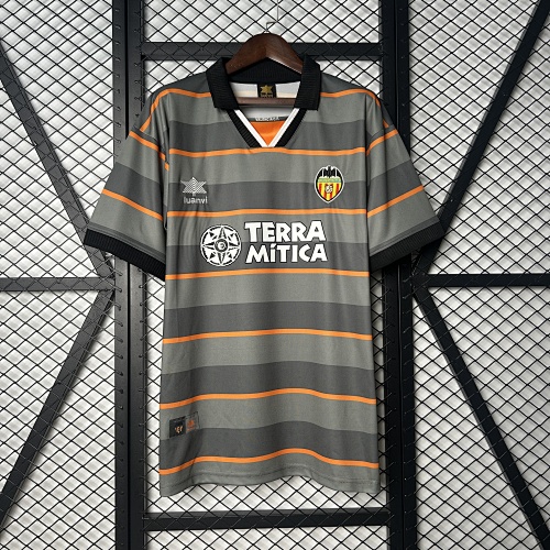 Retrô 99/00 Valencia Terceira game S-XXL