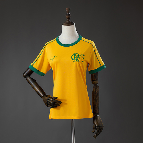 Flamengo 26/27 Zico Signature World Cup Version Yellow Womens Camisa S-XXL
