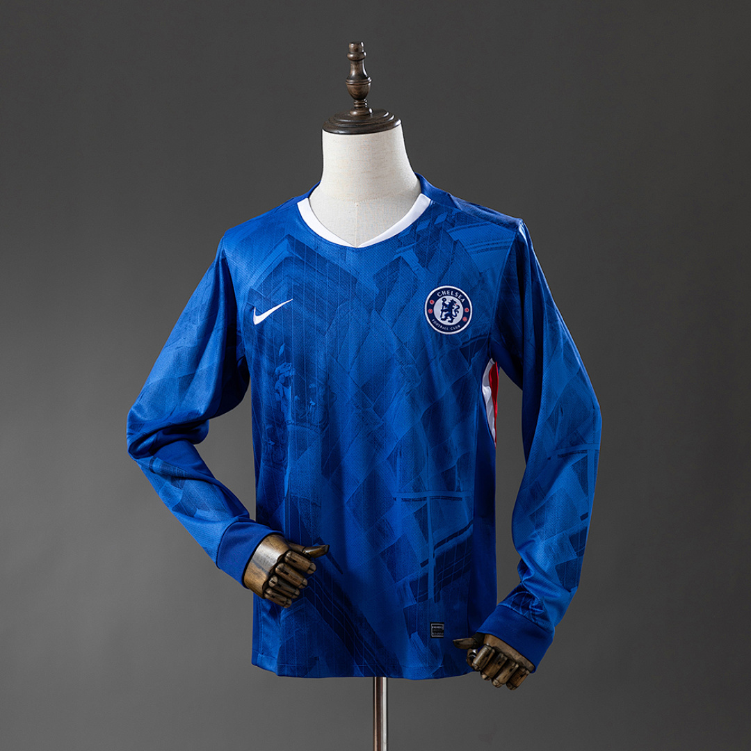 Chelsea 25/26 Titular Manga longa Camisa S-4XL, foto 1