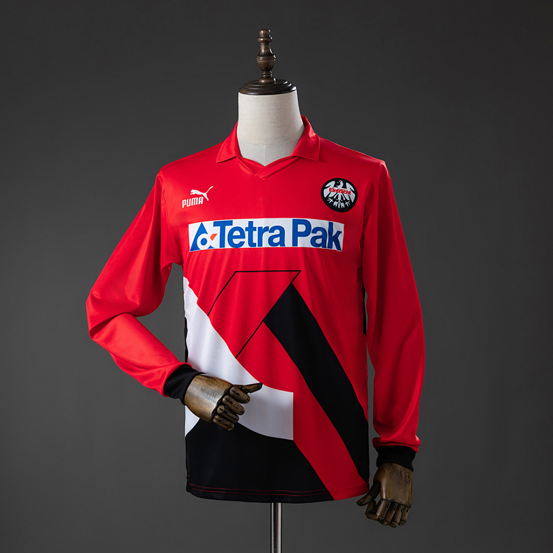 Frankfurt 93/95 Titular Manga longa Retrô Camisa S-XXL, foto 1