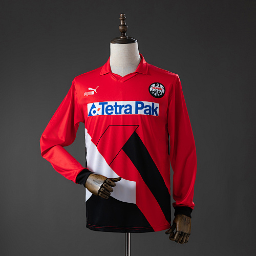 Frankfurt 93/95 Titular Manga longa Retrô Camisa S-XXL