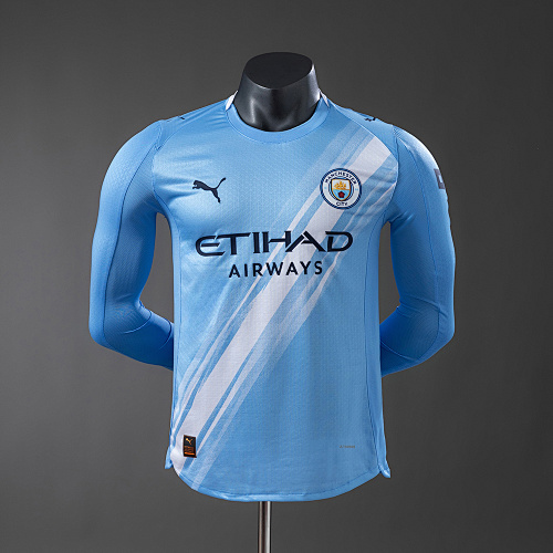 Manchester City 25/26 Titular Manga longa Versão jogador Jerseys S-3XL