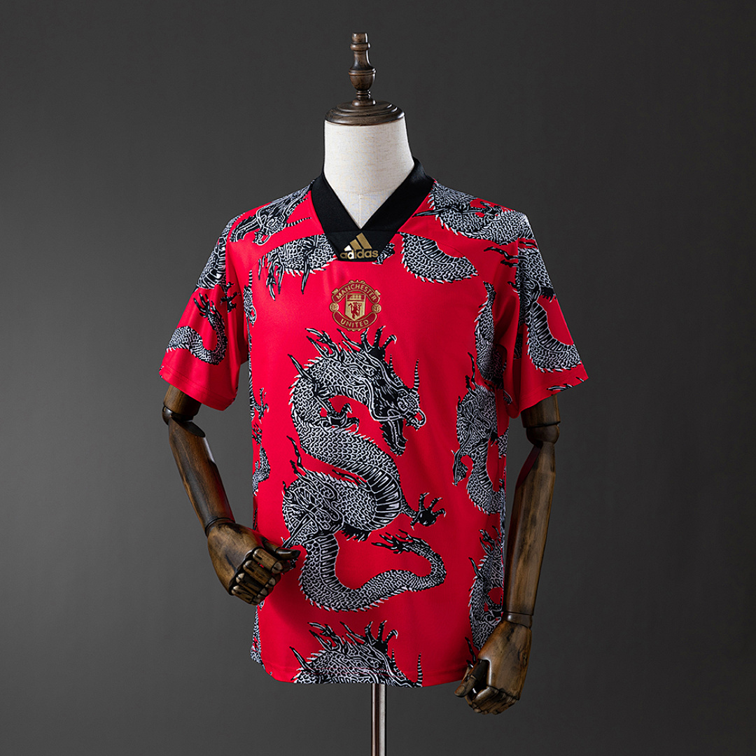 M-U 2019/20 Chinese Dragon Edição especial Retrô Camisa S-XXL, foto 1