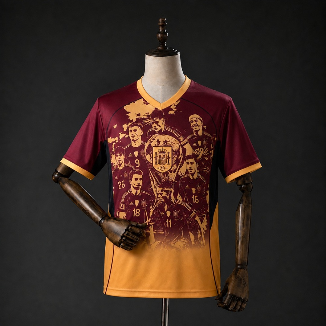 Spain 2026 Champions Commemorative Camisa S-4XL, foto 1