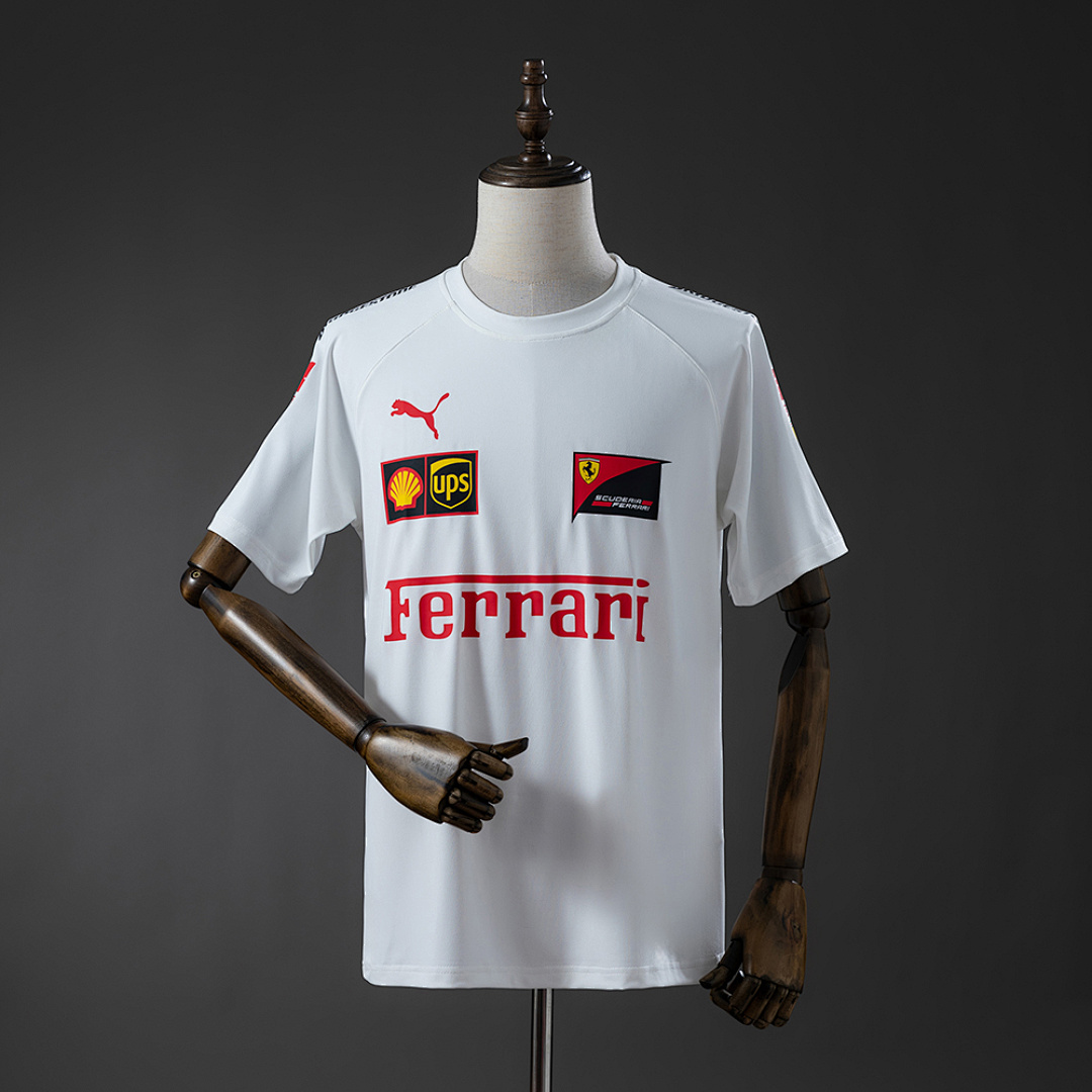 Scuderia Ferrari F1 2025 White T-shirt S-3XL, foto 1