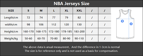 NBA SILK Tamanho