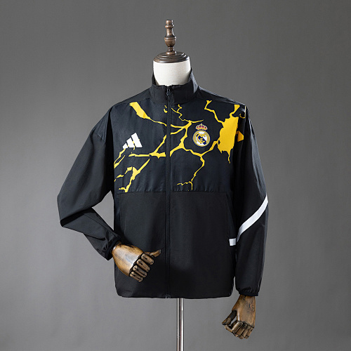 Real Madrid 25/26 Avengers - Pre-Match (Black) Windbreaker S-3XL