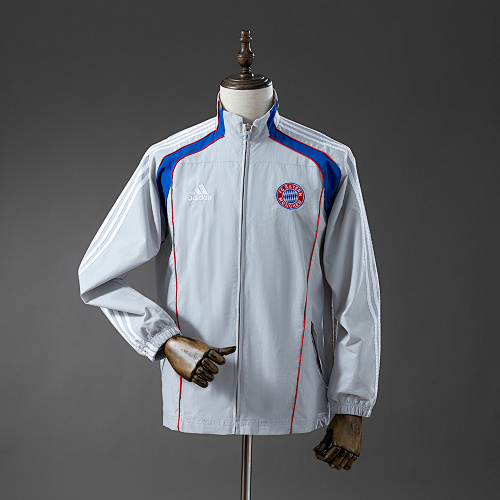 Bayern Munich Windbreaker - Light Grey S-XXL