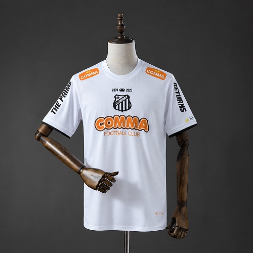 Santos 2008 White Edição especial Retrô Camisa S-XXL