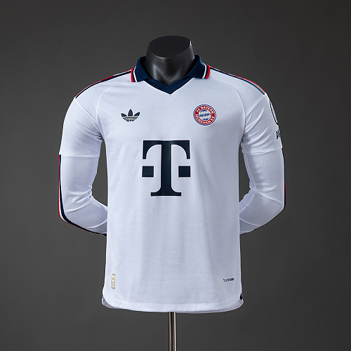 Bayern Munich 26/27 Versão jogador Visitante Manga longa Camisa S-3XL