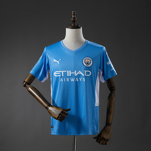 Manchester City 21/22 Titular Retrô Camisa S-XXL