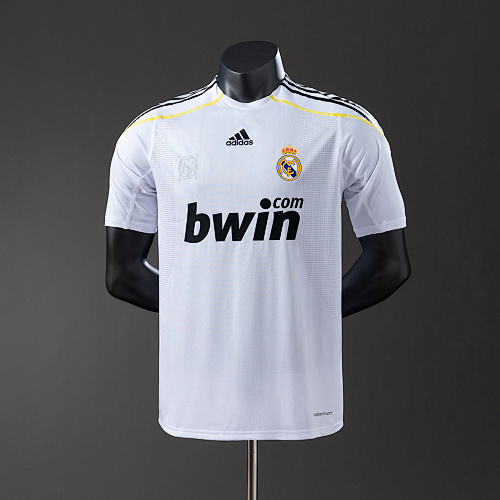 Real Madrid 09/10 Titular Versão jogador Retrô Camisa S-3XL
