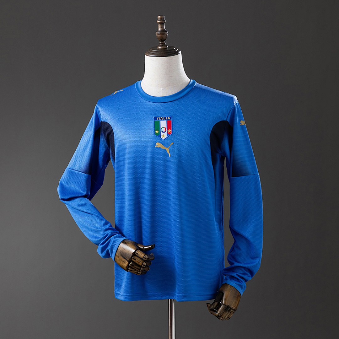 Italy 2006 Titular Manga longa Retrô Camisa S-XXL, foto 1
