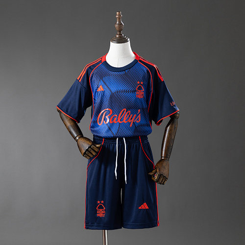 Nottingham Forest 25/26 Terceira Kit infantil Tamanho 16-28