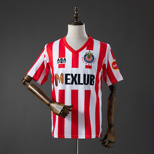 Chivas de Guadalajara 92/93 Titular Retrô Camisa S-XXL