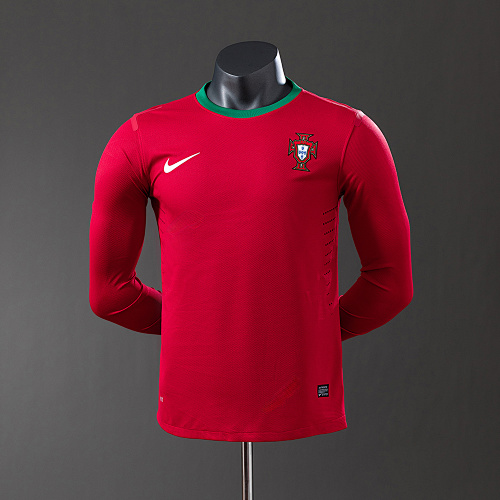 Portugal 2012 Titular Manga longa Versão jogador Retrô Camisa S-3XL