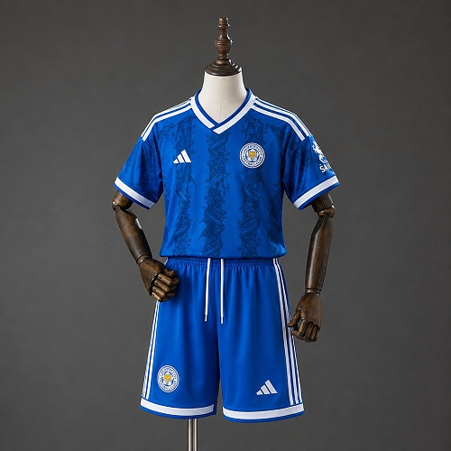 Leicester City 26/27 Titular Kids Kit Tamanho 16-28