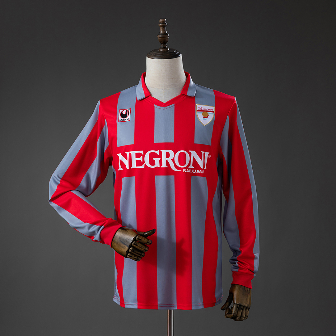 Cremonese 95/96 Titular Retrô Manga longa Camisa S-XXL, foto 1