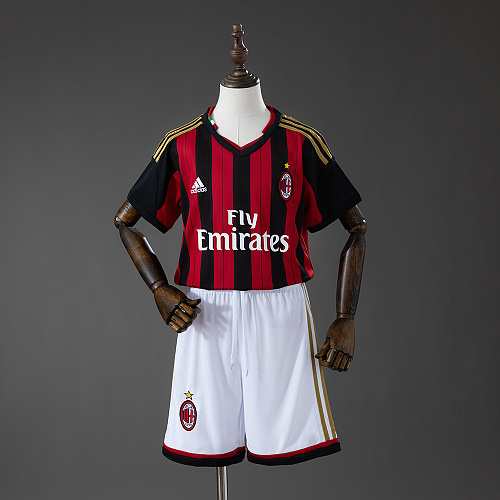 AC Milan 13/14 Titular Retrô Kit infantil Tamanho 16-28