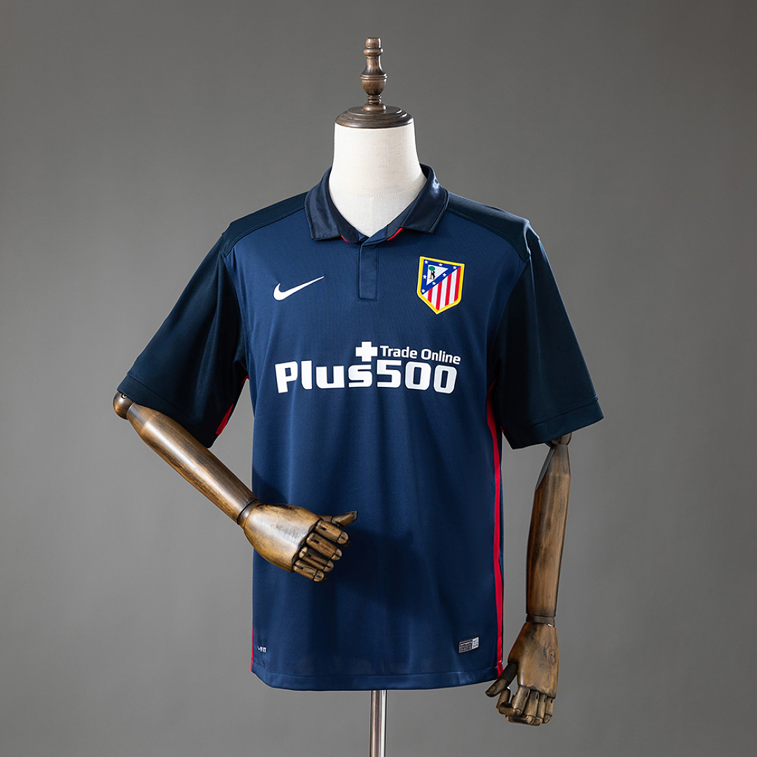 Atletico Madrid 15/16 Visitante Retrô Camisa S-4XL, foto 1