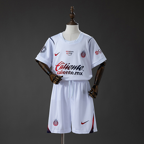 Chivas de Guadalajara 26/27 Visitante Kids Kit Tamanho 16-28