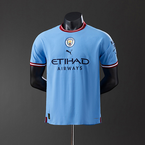 Manchester City 22/23 Titular Versão jogador Retrô Camisa S-3XL
