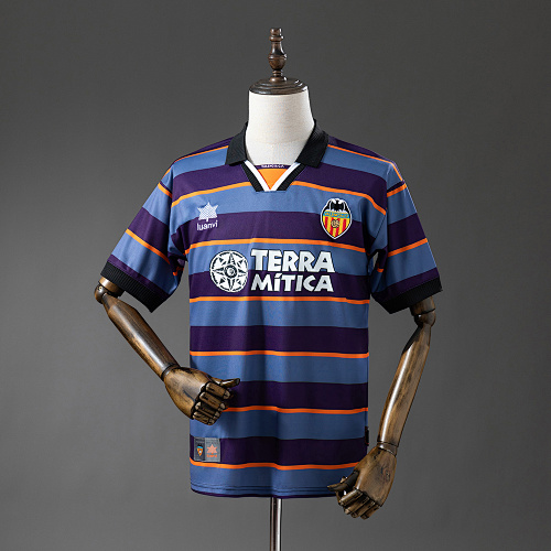 Valencia 99/00 Terceira Retrô Camisa S-XXL