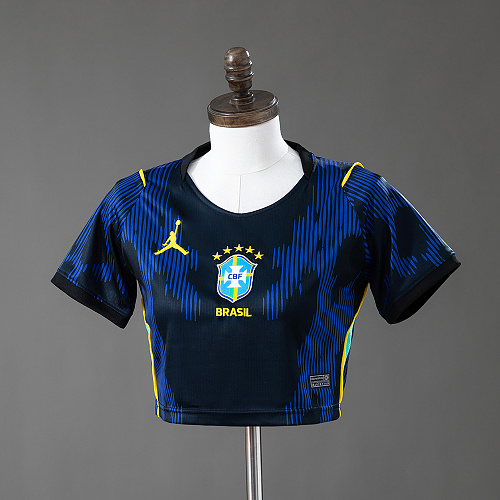 Brazil 2026 Titular Feminina Crop Top Style S-XXL