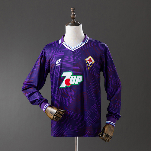 Fiorentina 92/93 Titular Manga longa Retrô Camisa S-XXL