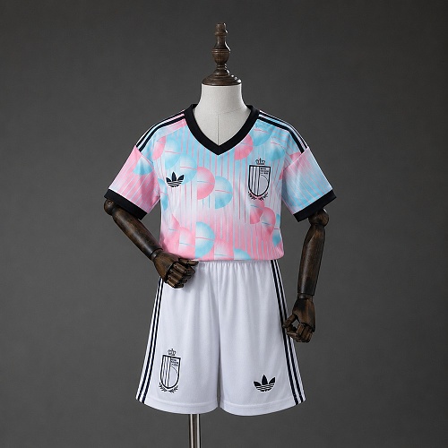 Belgium 2026 Visitante Kit infantil Tamanho 16-28