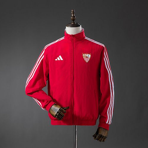Sevilla Reversible Jacket Windbreaker - Red & White S-XXL
