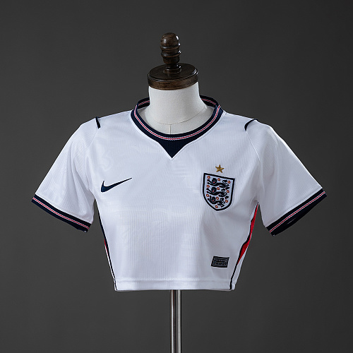 England 2026 Titular Feminina Crop Top Style S-XXL