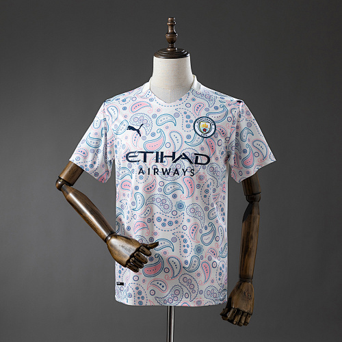 Manchester City 20/21 Terceira Retrô Camisa S-XXL
