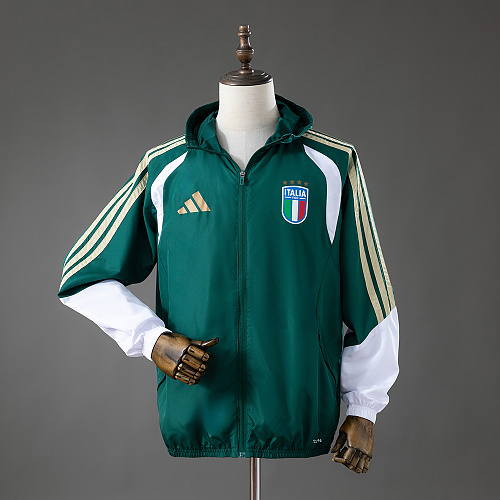 Italy 2026 All Weather Jacket Windbreaker - Green S-XXL
