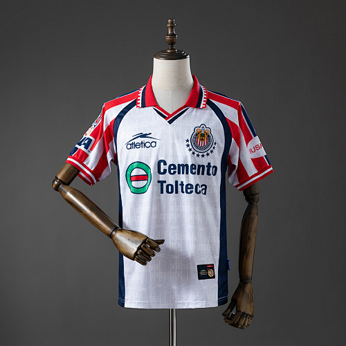 Chivas de Guadalajara 99/00 Visitante Retrô Camisa S-XXL