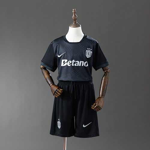 Sporting Lisbon 25/26 Kids Kit Visitante Camisa Tamanho：16-28
