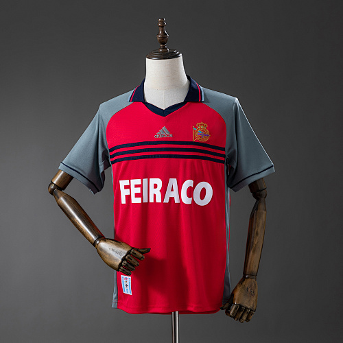Deportivo La Coruna 98/99 Visitante Retrô Camisa S-XXL