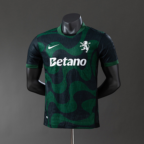 Sporting Lisbon 25/26 Versão jogador Alternative Camisa Black