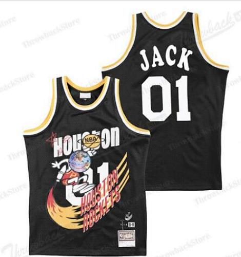Travis Scott Mitchell Ness Bleacher Report 火箭联名球衣