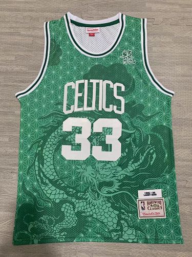 龙年版凯尔特人33绿色Mitchell Ness