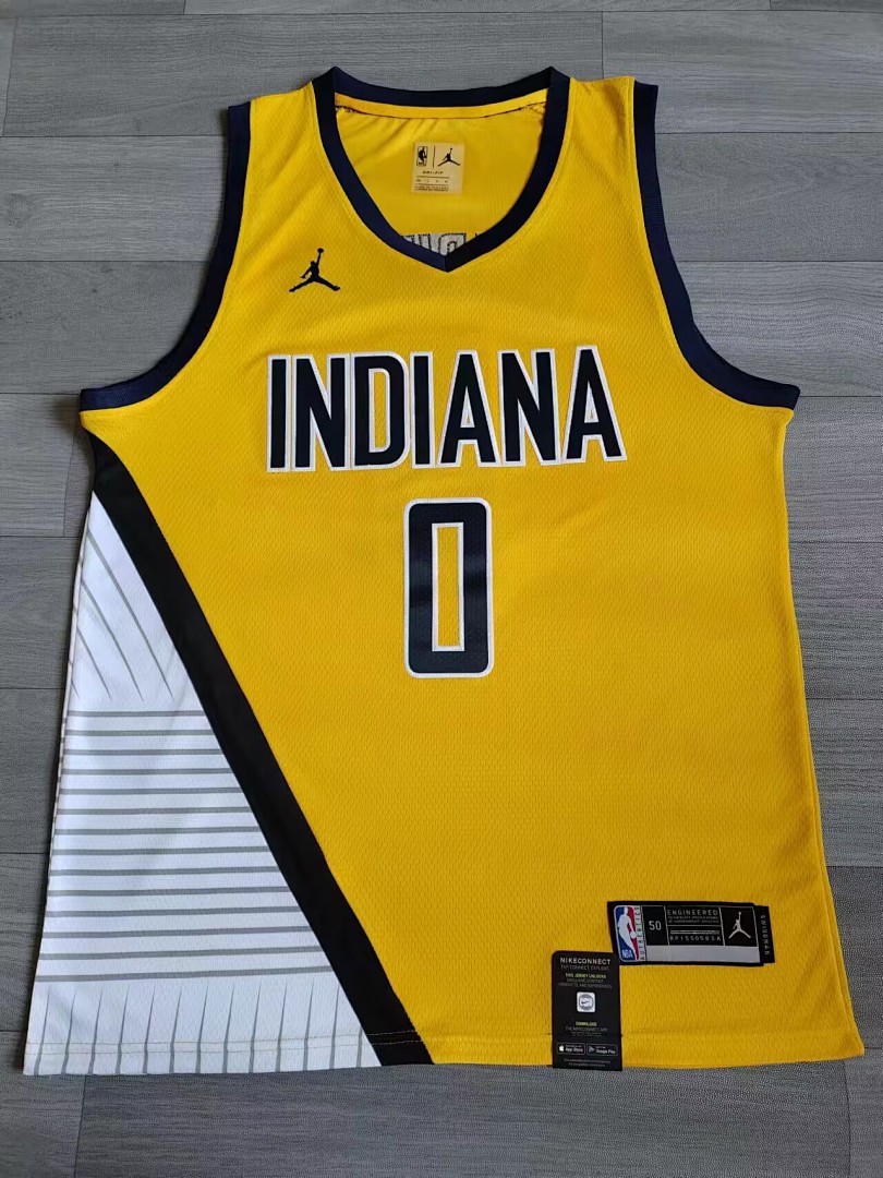 Indiana Pacers #0 Camisa Amarela, foto 2