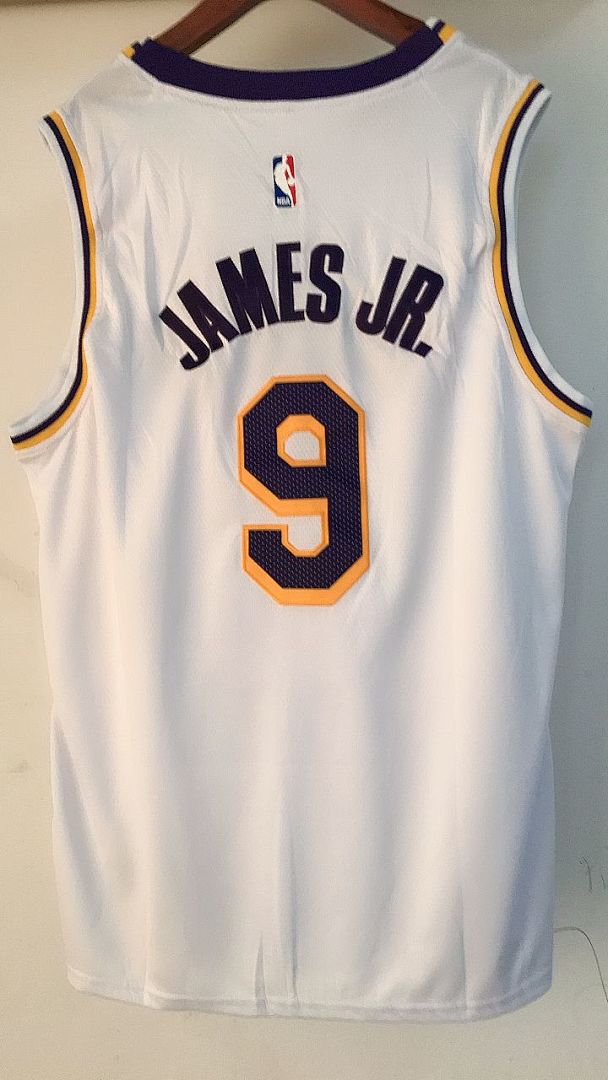 Los Angeles Lakers #9 Camisa Branca, foto 2