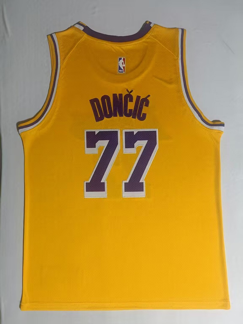 Los Angeles Lakers #77 Camisa Amarela, foto 2