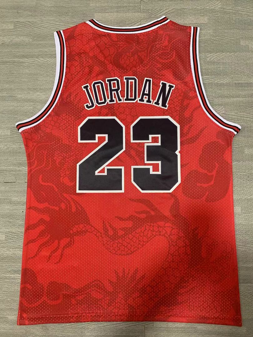 Chicago Bulls Ano do Dragão #23 Camisa Vermelha Mitchell & Ness, foto 1