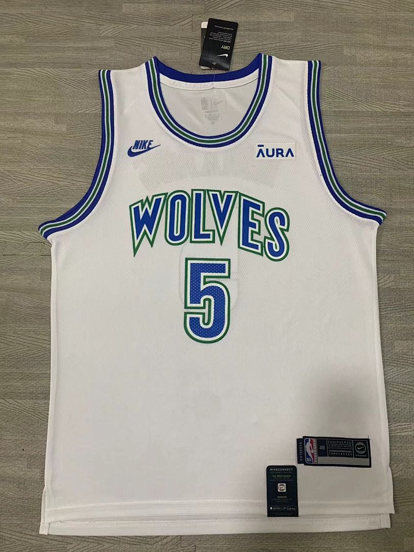 Minnesota Timberwolves #5 Camisa Branca, foto 1