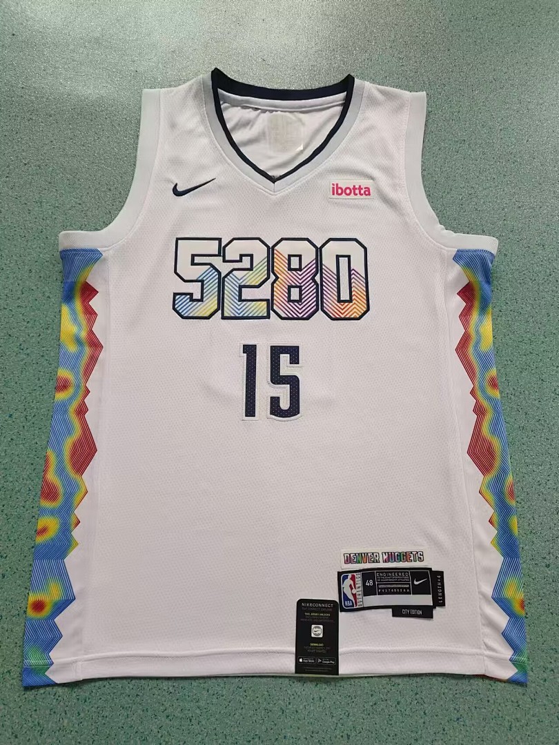 Denver Nuggets Nova Temporada City Edition #15 Nikola Jokic Camisa, foto 1