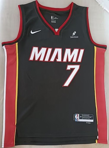Miami Heat #7 Giannis Camisa Preta