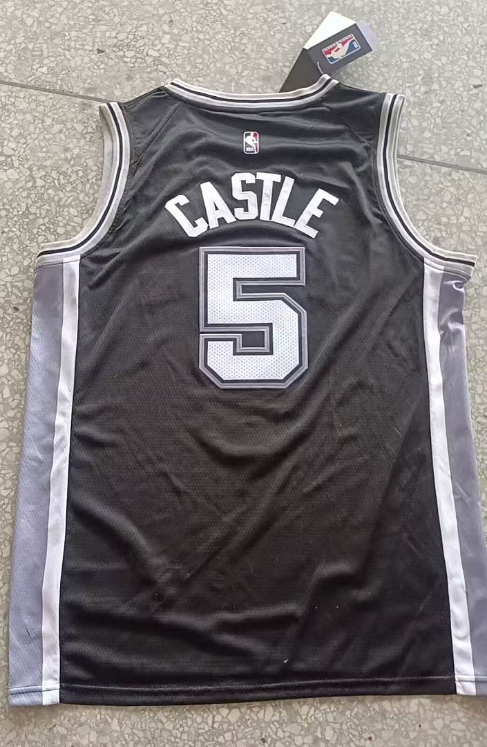 San Antonio Spurs #5 Camisa Preta, foto 2