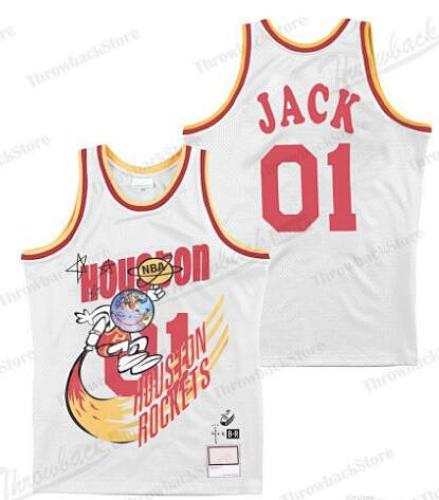 Travis Scott Mitchell Ness Bleacher Report 火箭联名球衣